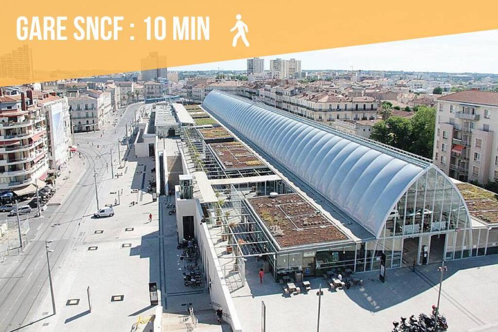 L'Ecucentre Avec Parking Inclu - 600M De La Place De La Comedie - Climatisation Montpellier Exteriör bild