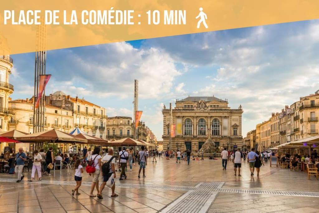 L'Ecucentre Avec Parking Inclu - 600M De La Place De La Comedie - Climatisation Montpellier Exteriör bild